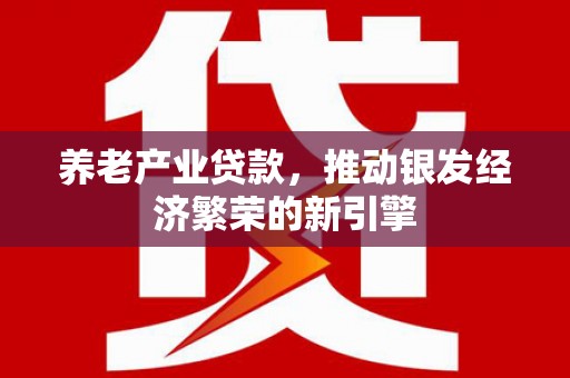 庄河养老产业贷款，推动银发经济繁荣的新引擎