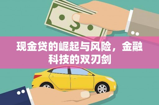 庄河现金贷的崛起与风险，金融科技的双刃剑