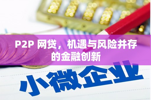 庄河P2P 网贷，机遇与风险并存的金融创新