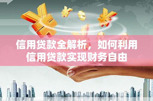 庄河信用贷款全解析，如何利用信用贷款实现财务自由